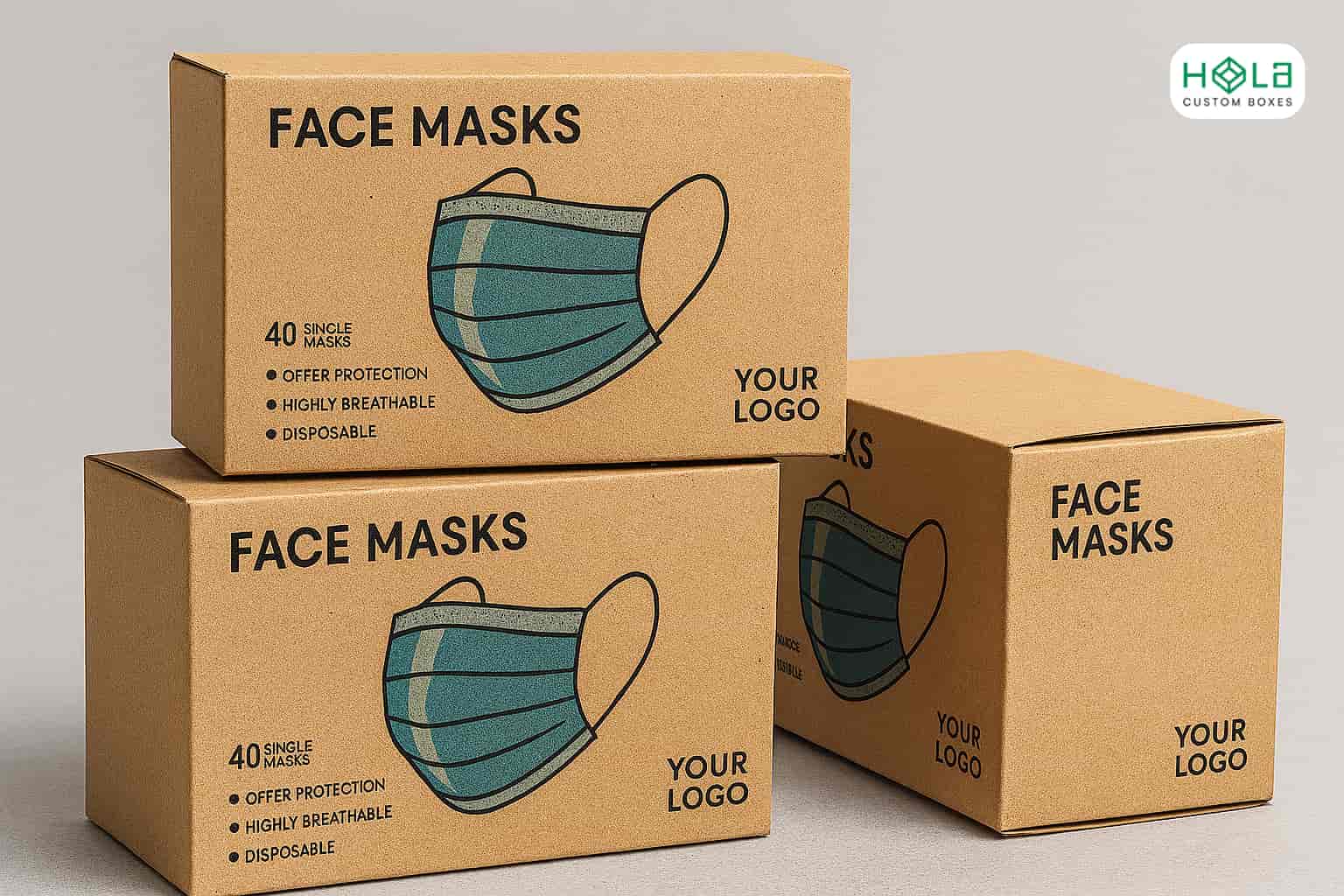 custom facemask boxes